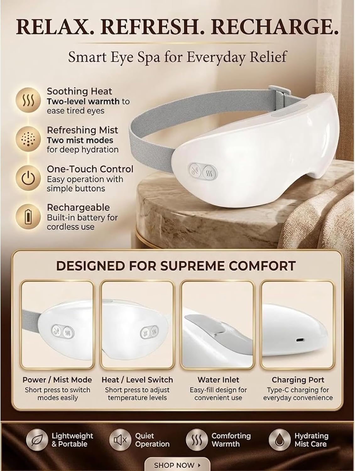 Movarii Hydrating Nano Mist Massager