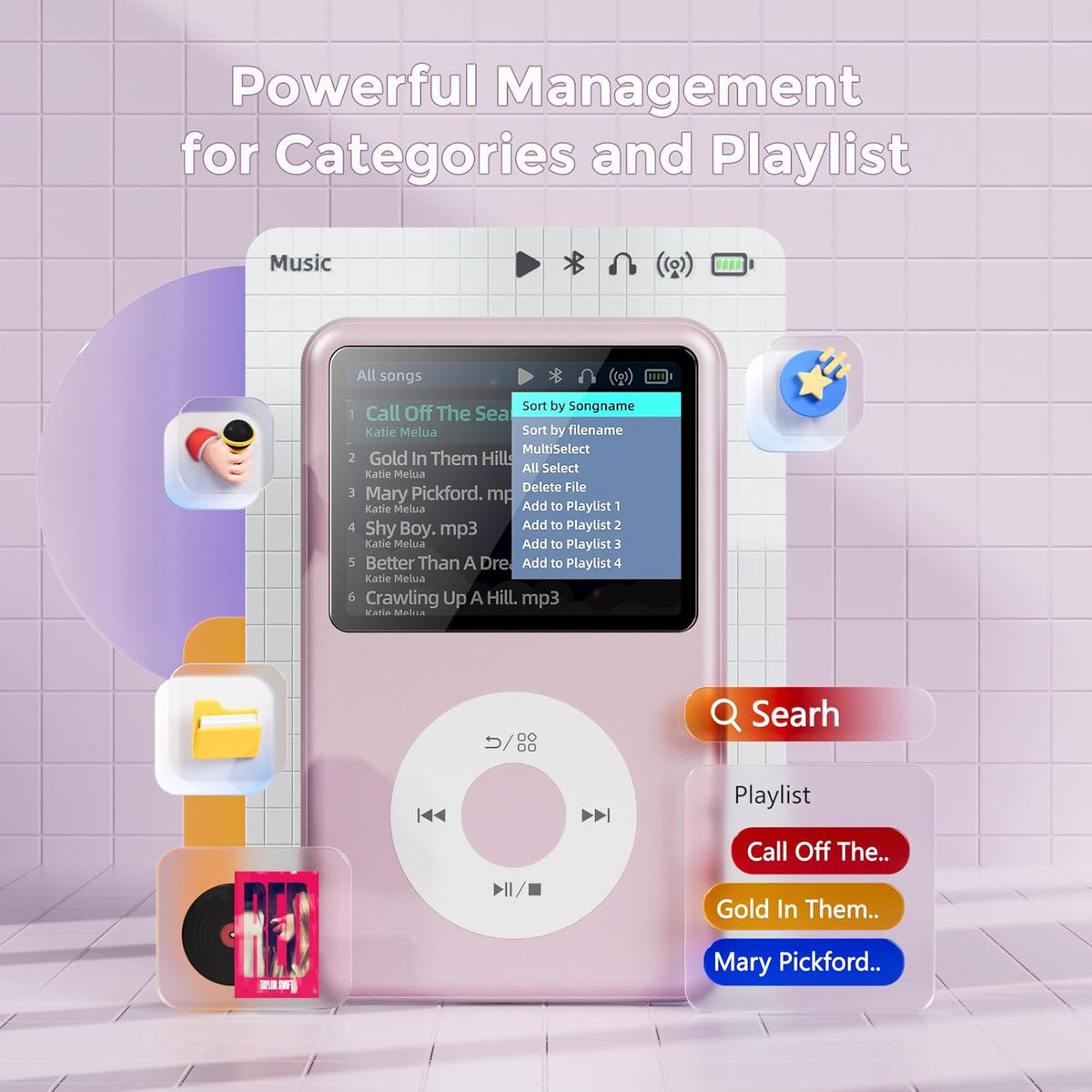 Movarii™ Retro Mp3 Player with Bluetooth