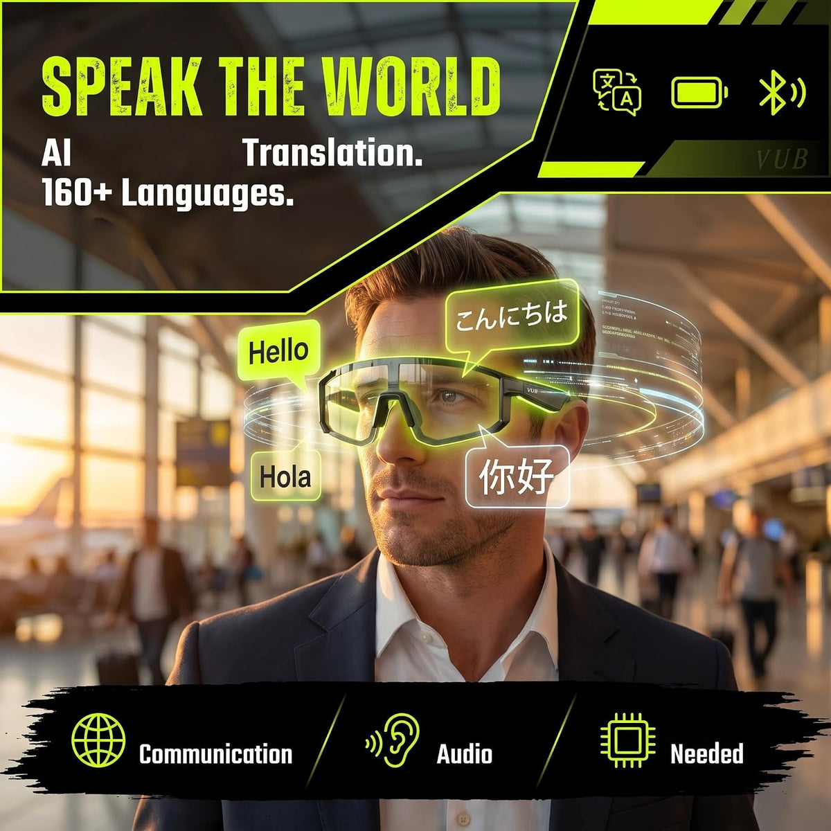 Movarii™ Smart AI Safety Glasses